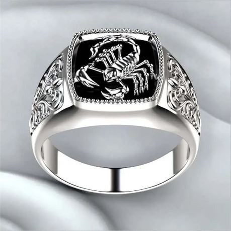 Men's Scorpion Ring Size 9
