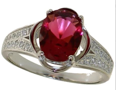 Oval 2.30 ct Ruby Dinner Ring