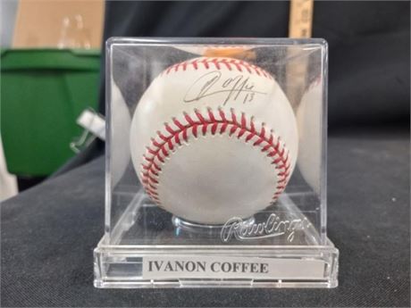 Rawlings AL Baseball signed by Ivanon Coffee