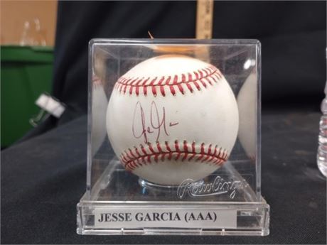 Rawlings AL Baseball signed by Jesse Garcia (AAA)