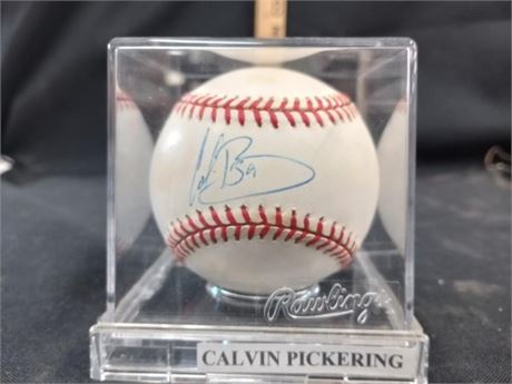Rawlings AL Baseball signed by Calvin Pickering